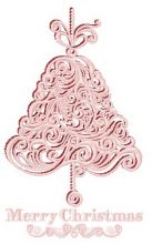 Christmas bell 2 embroidery design