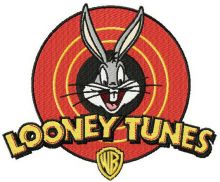 Looney Tunes logo embroidery design