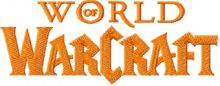 World of Warcraft logo embroidery design