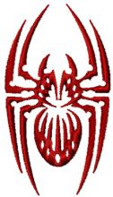 Spider embroidery design