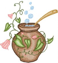 Magic Pot embroidery design