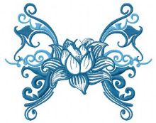 Water lily 3 embroidery design