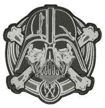 Darth Vader large patch embroidery design