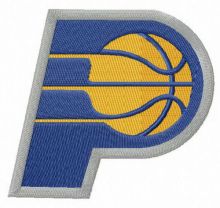 Indiana Pacers alternative logo embroidery design