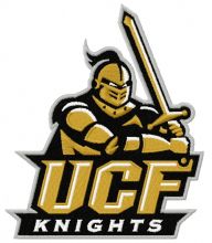 UCF Knights logo embroidery design