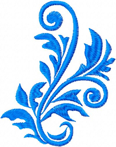 Free leaves ornament machine embroidery design