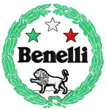 Benelli logo embroidery design