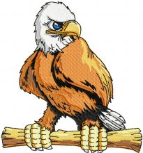 Eagle mascot embroidery design