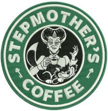 Stepmother's coffee embroidery design
