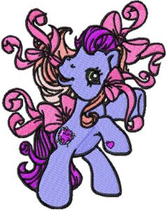My Little Pony Fire Dance embroidery design