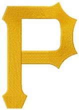 Pittsburgh Pirates primary logo 2014 embroidery design
