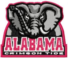 Alabama Crimson Tide small logo embroidery design