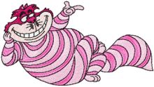 Cheshire Cat 5 embroidery design