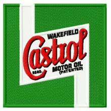 Castrol logo embroidery design
