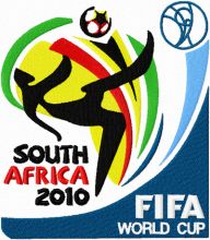 2010 FIFA World Cup South Africa logo embroidery design