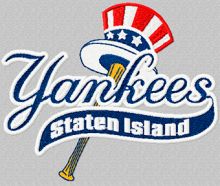 Staten Island Yankees Logo embroidery design