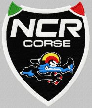 NCR Corse logo embroidery design
