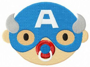 Captain America with dummy embroidery design