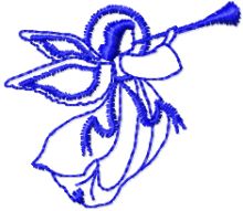 Angel embroidery design