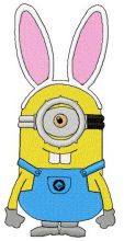 Happy Easter Minion 3 embroidery design