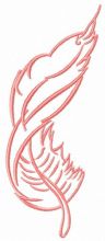 Rush of wind embroidery design