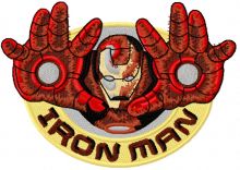 Iron Man embroidery design