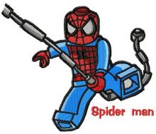 Lego Spiderman embroidery design