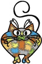 I*m Patches Cat embroidery design