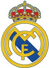 Real Madrid logo embroidery design