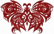 Red Gothic  embroidery design