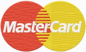 Master Card logo embroidery design