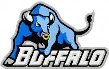 Buffalo Bulls logo embroidery design