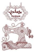 Vintage handmade embroidery design