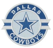 Dallas Cowboys logo embroidery design