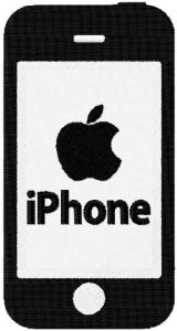 Apple iPhone embroidery design