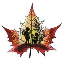 Maple stories embroidery design