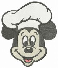 Chef Mickey embroidery design