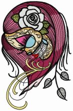 Dead beauty 5 embroidery design