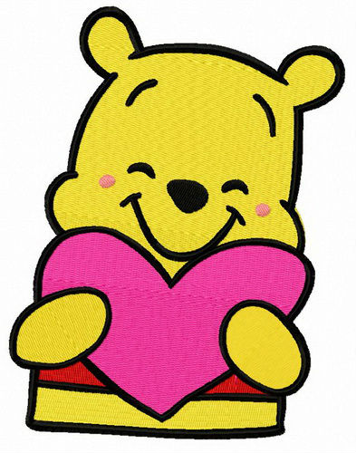 Winnie the Pooh Shy Embroidered Patch. new 