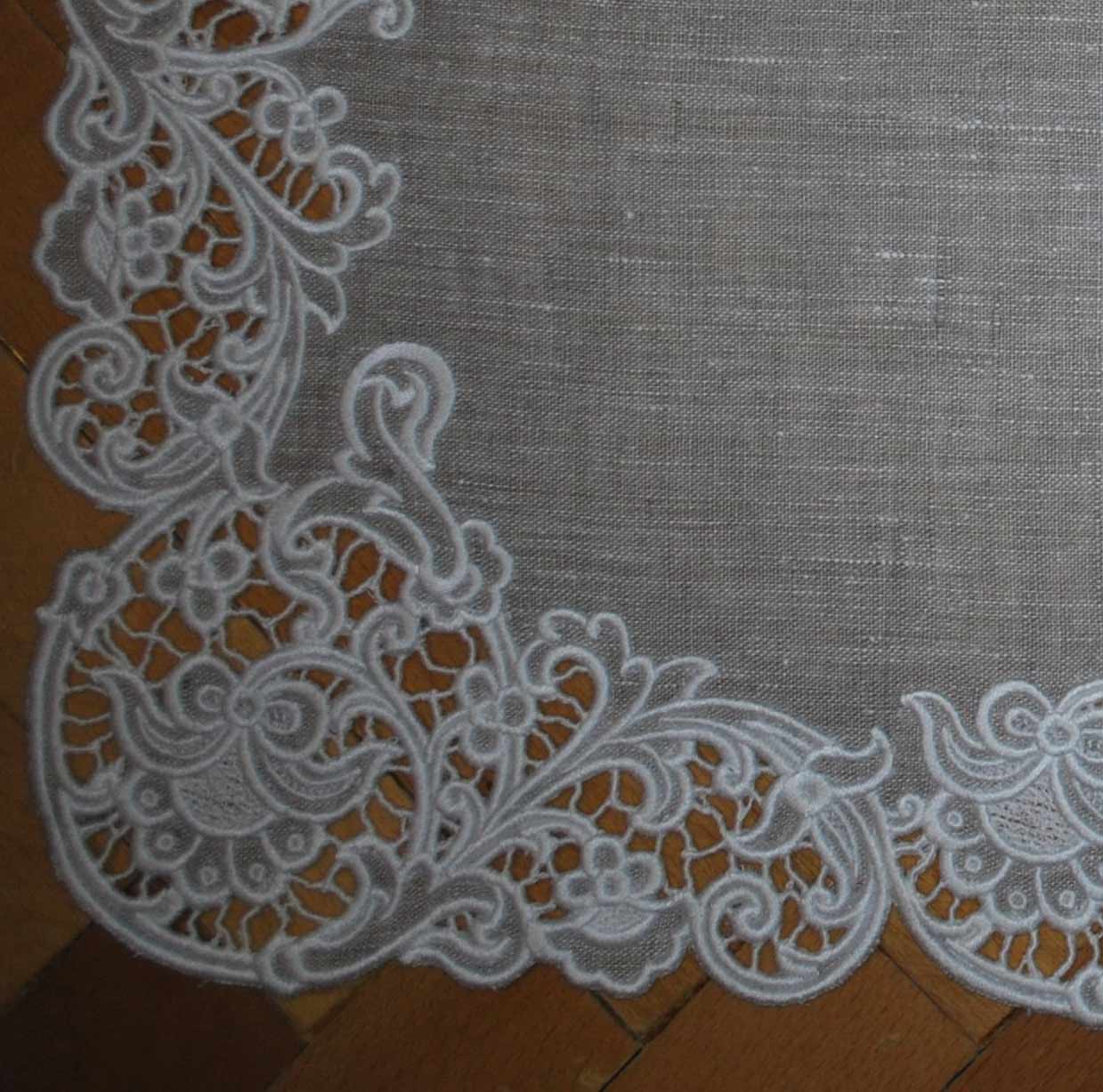 Cutwork napkin project embroidery design