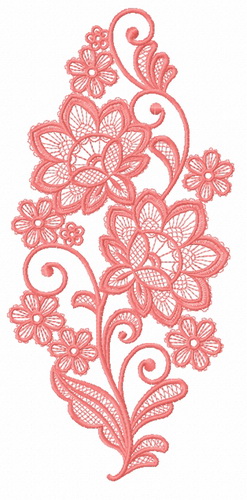 Lace flower hot sale design