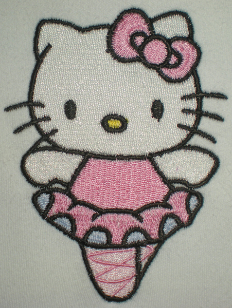 Hello Kitty Pink 2 embroidery design