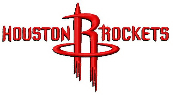 Houston Rockets logo machine embroidery design for instant download
