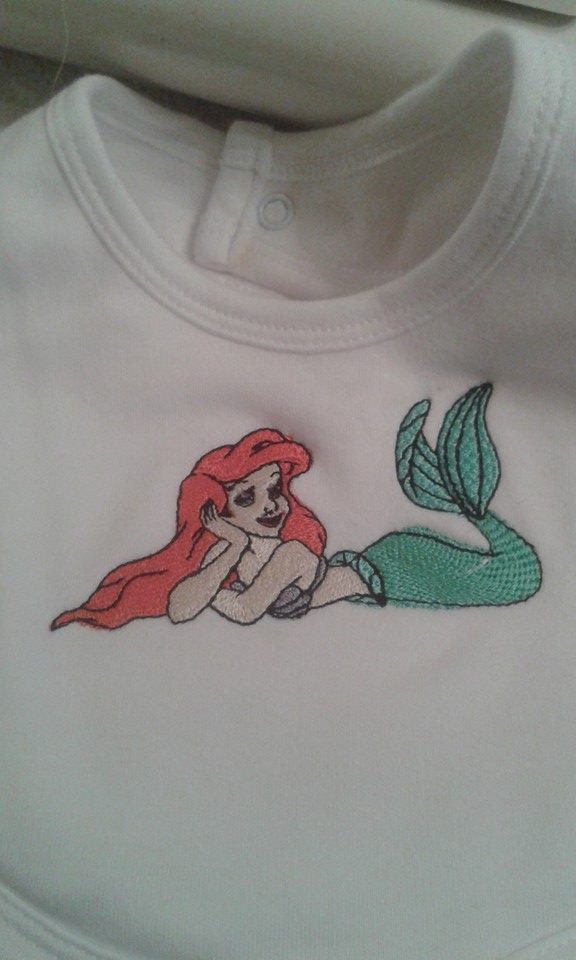 The Little Mermaid Logo Embroidery Design By RoyalEmbroideries