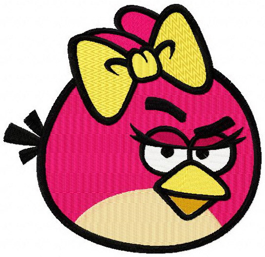 Angry Birds Red embroidery