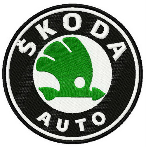 Skoda logo size 82*82mm - Designs and Fonts Embroidery