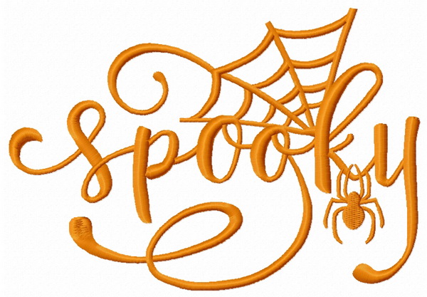 Spooky embroidery design