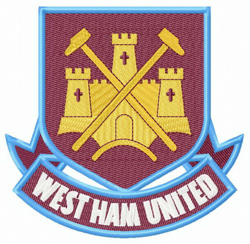 West Ham United F.C. former logo embroidery design