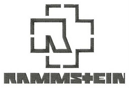RAMMSTEIN logo embroidered sew on patch