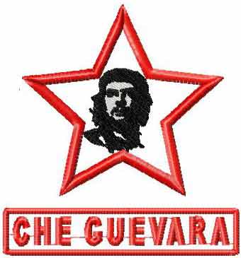 Che Guevara machine embroidery design